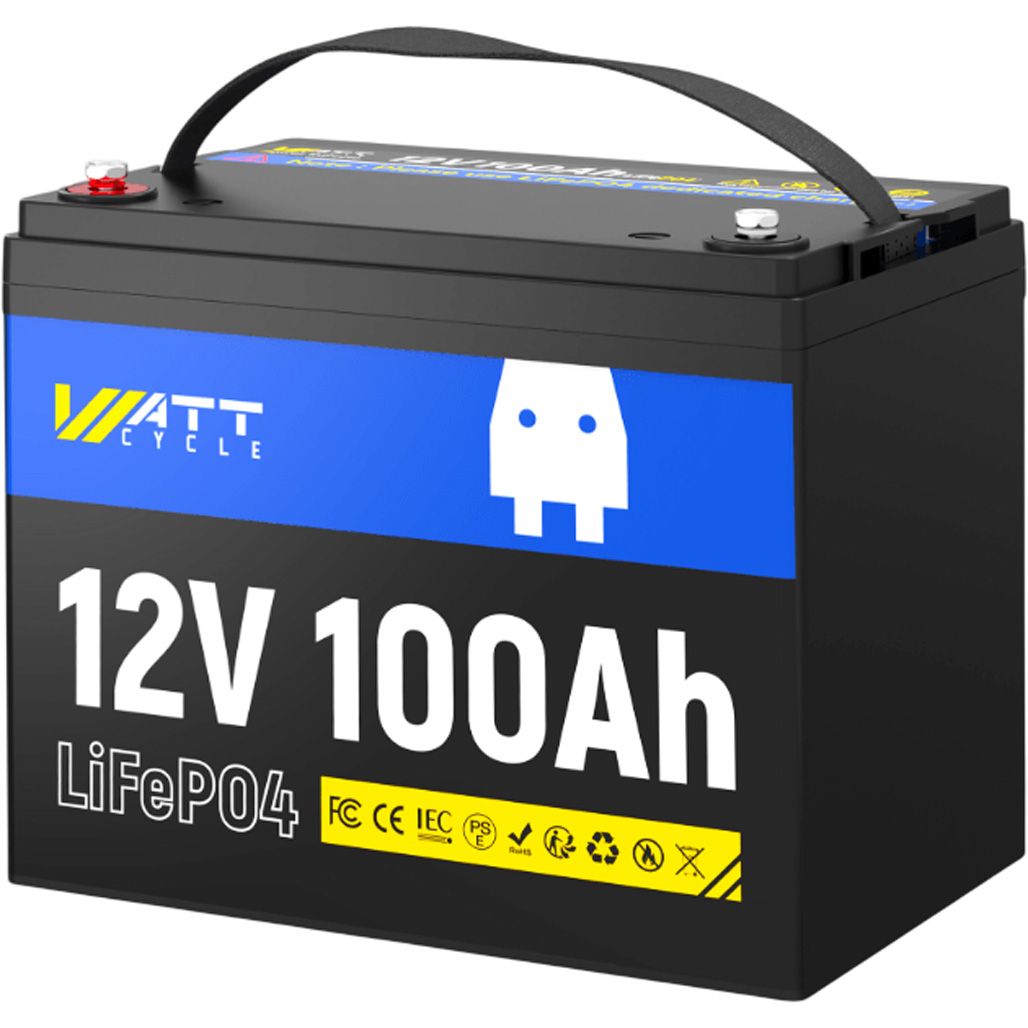 Аккумулятор WattCycle LiFePO4 12V(12.8/100Ah/1280Wh) (WT12V100AH100)
