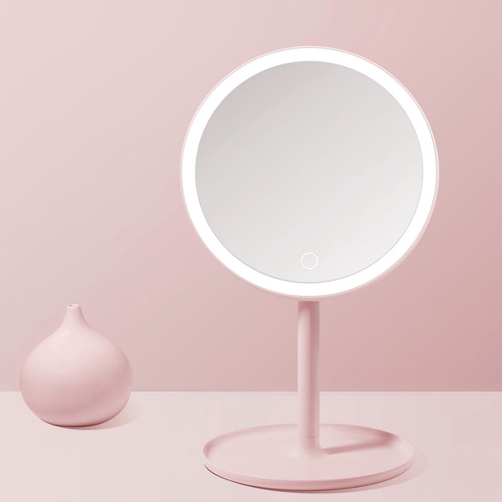 Дзеркало для макіяжу DOCO Pro LED Makeup Mirror Pink (M002) 