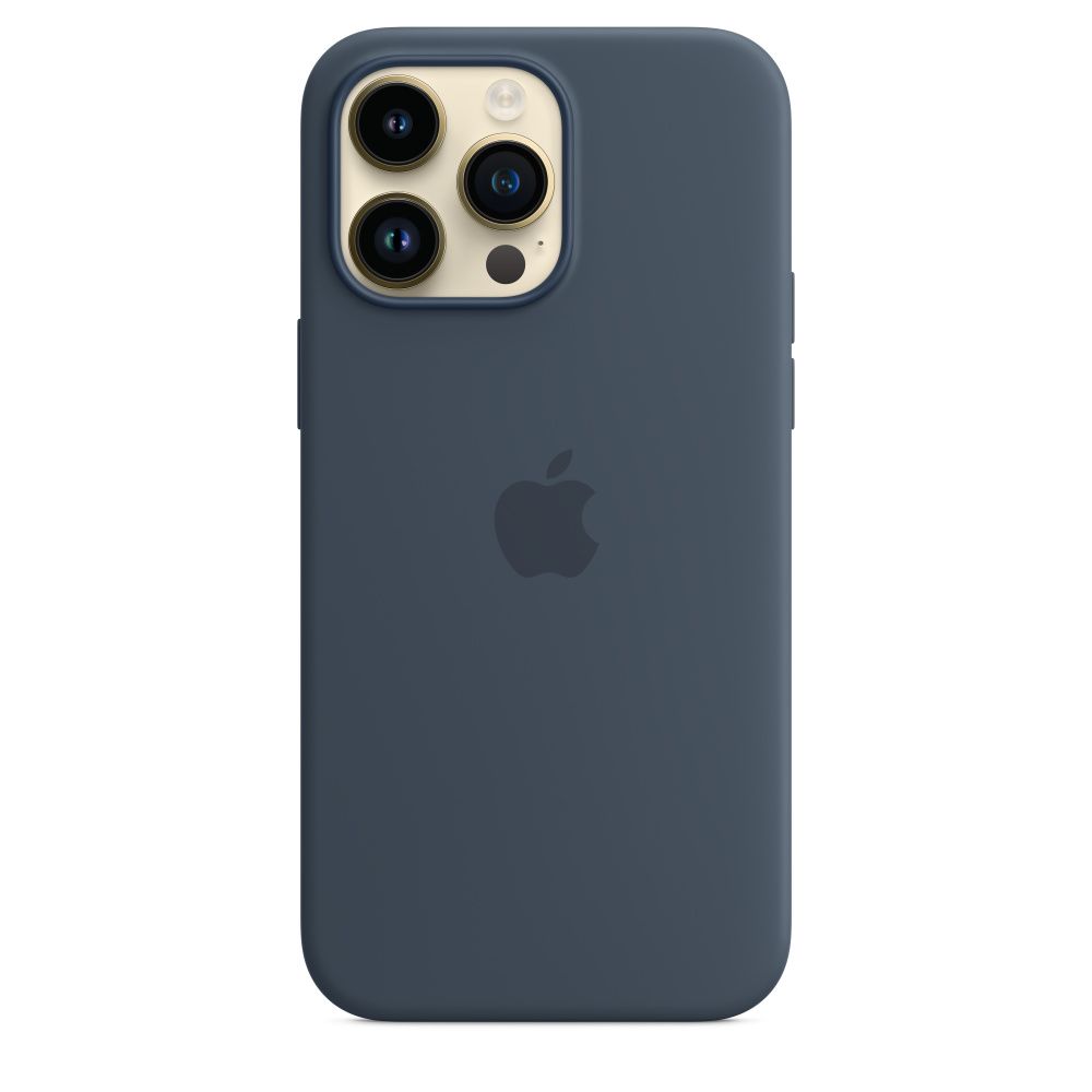 Чохол Silicone Case з MagSafe для Apple iPhone 14 Pro Max (Stormblue) ААА
