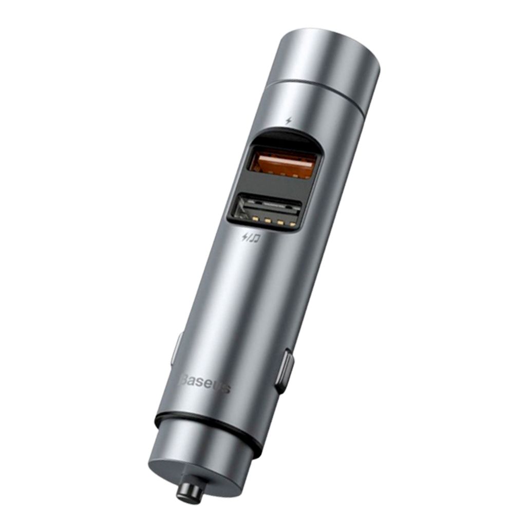 

FM-трансмиттер Baseus Energy Column Car Wireless MP3 Quick Charger Silver (CCNLZ-C0S) [53922]