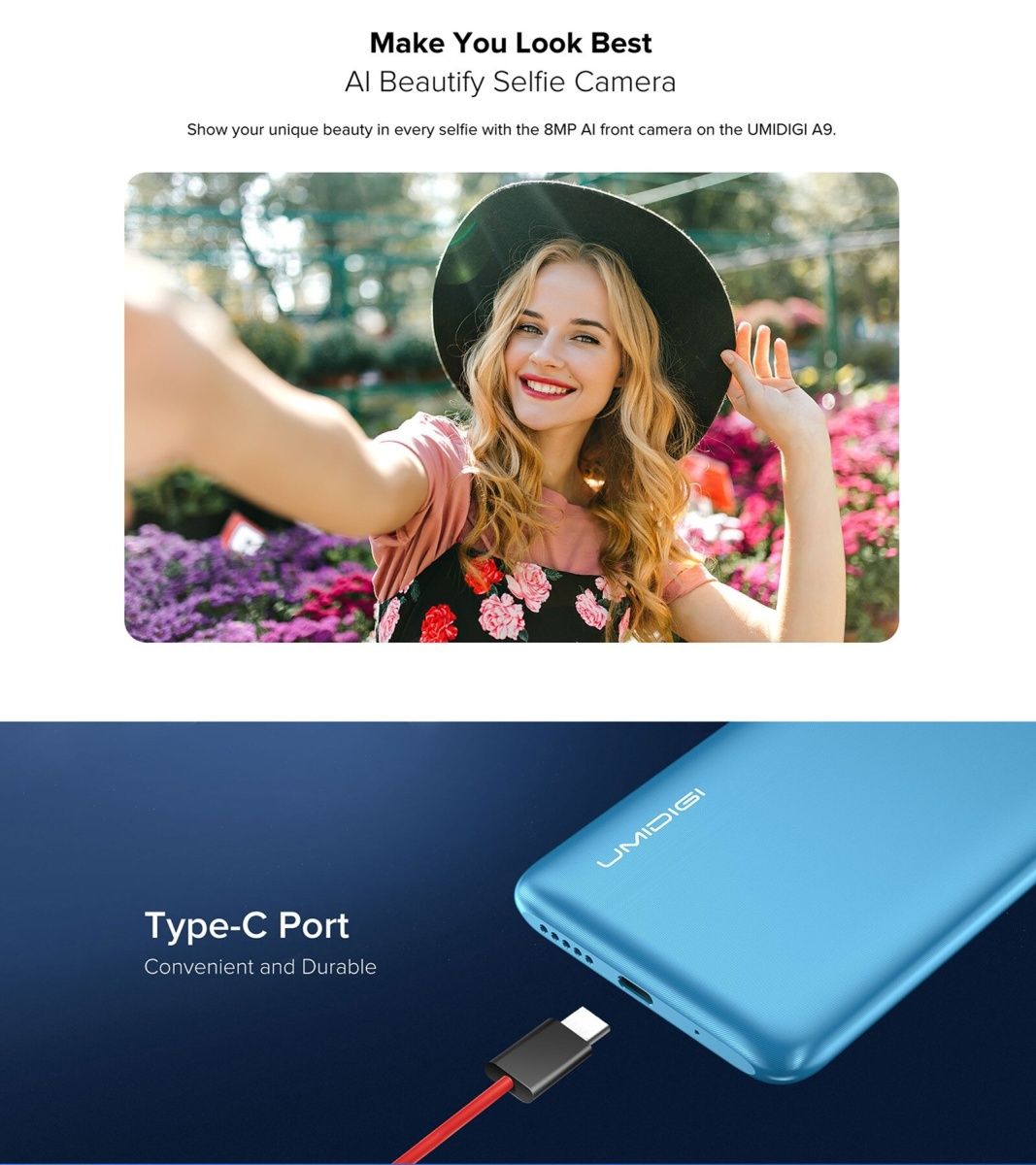 Смартфон Umidigi A9 3/64GB (Blue) [69419] 