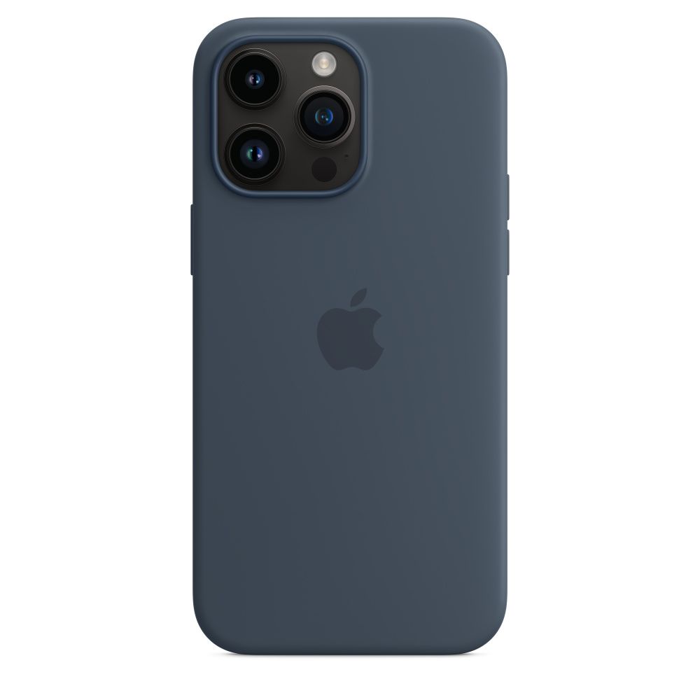 Чохол Silicone Case з MagSafe для Apple iPhone 14 Pro Max (Stormblue) ААА