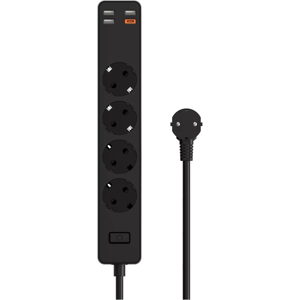 

Мережевий фільтр-подовжувач WiWU 20W Smart Power Strip EU Plug Black (U01)