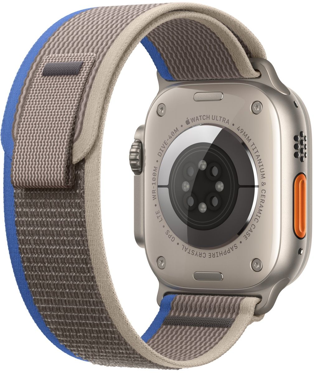 Смарт-часы Apple Watch Ultra Titanium Case with Blue/Gray Trail Loop S/M (MNHE3/MNHL3) [73829] 