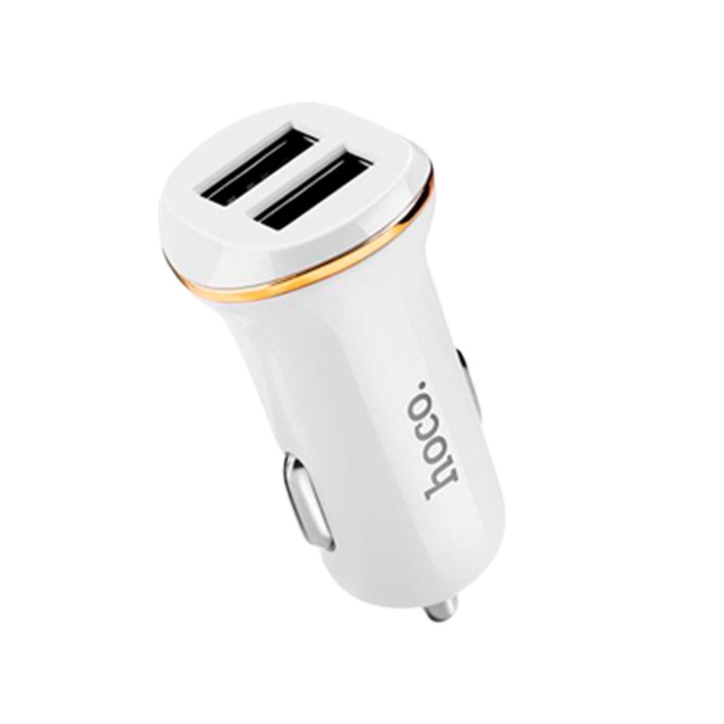 

Автомобільний зарядний пристрій Hoco Z1 2USB + MicroUSB Cable (White)
