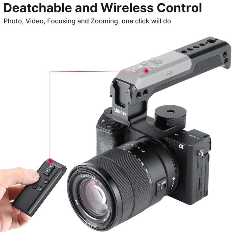 Ручка Ulanzi Shoe-Mount Top Handle with Bluetooth Remote (R091) [75340] 