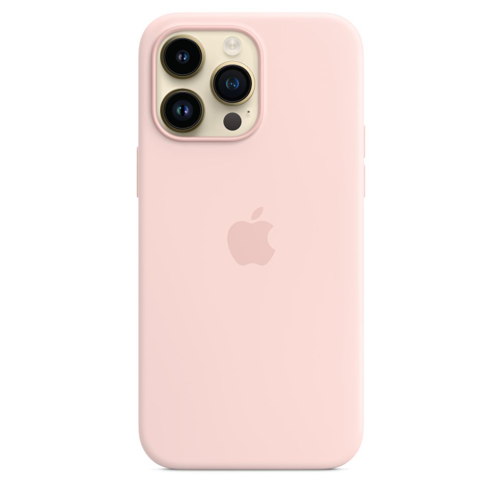 Чохол Silicone Case з MagSafe для Apple iPhone 14 Pro Max (Chalk Pink) ААА