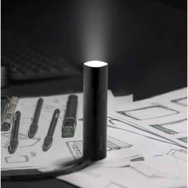 Портативный фонарик Xiaomi SOLOVE X3S с функцией Power Bank (Black) [68022] 