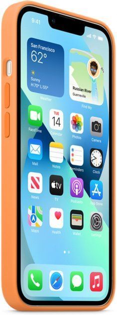 Чохол Silicone Case з MagSafe для Apple iPhone 13 (6.1) (Marigold) ААА