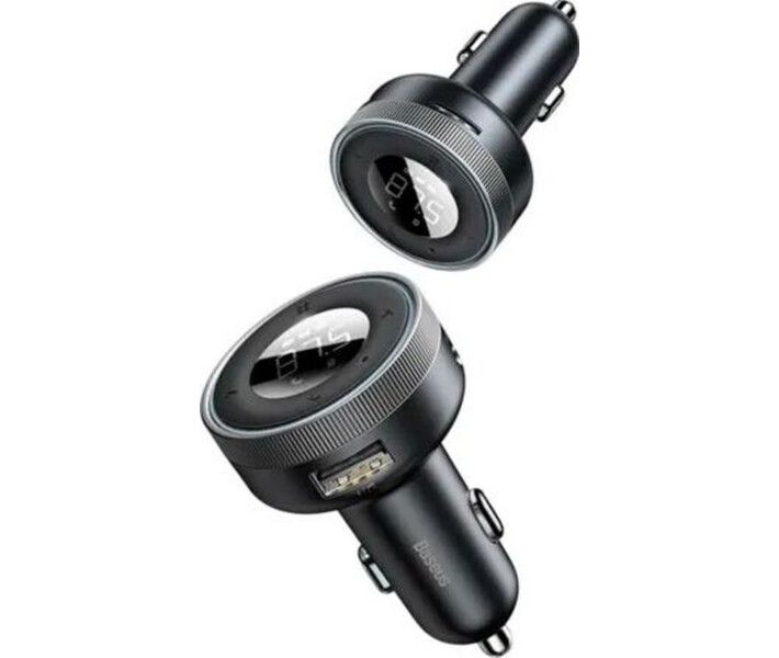 FM-трансмітер Baseus Enjoy Car Wireless MP3 Charger Wireless 5.0+5V/3.4A Black (CCLH-01)