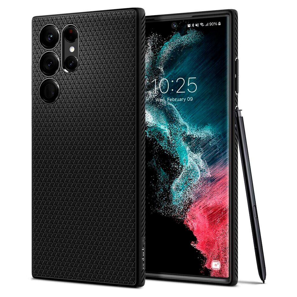

Чохол Spigen Liquid Air Case для Samsung Galaxy S22 Ultra S908 Matte Black (ACS03915)