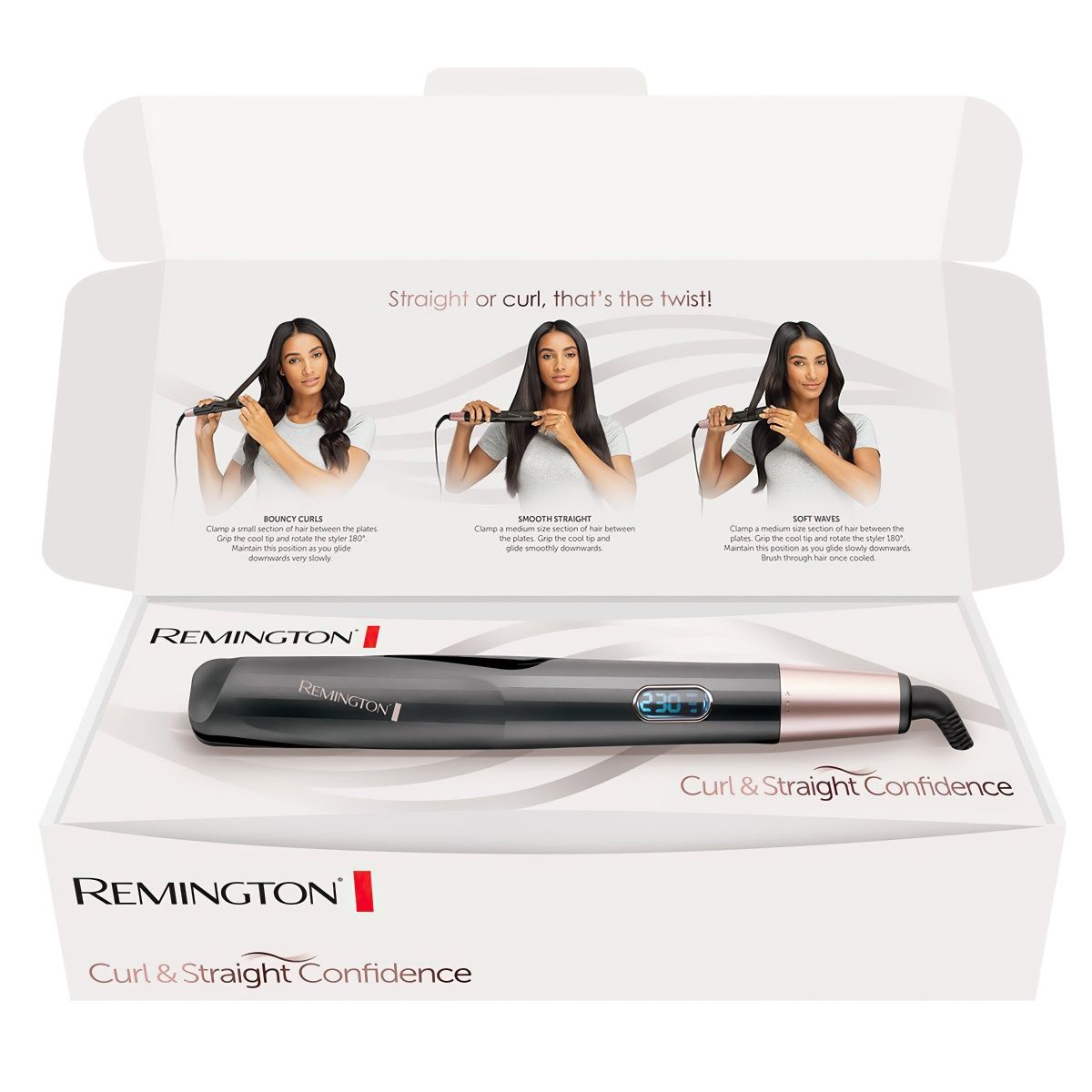 Плойка для волос Remington Curl & Straight Confidence (S6606) [68644] 