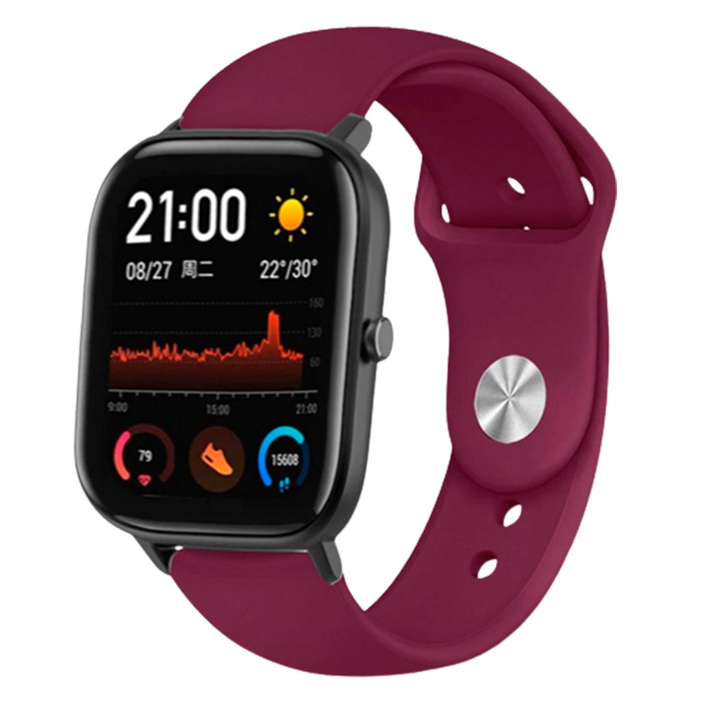 

Універсальний ремінець Silicone Band для Xiaomi Amazfit Bip 20mm (Dark Maroon)
