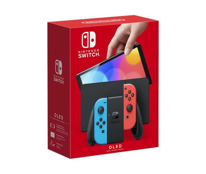 Портативная игровая консоль Nintendo Switch OLED Neon Blue/Neon Red set [64459] 