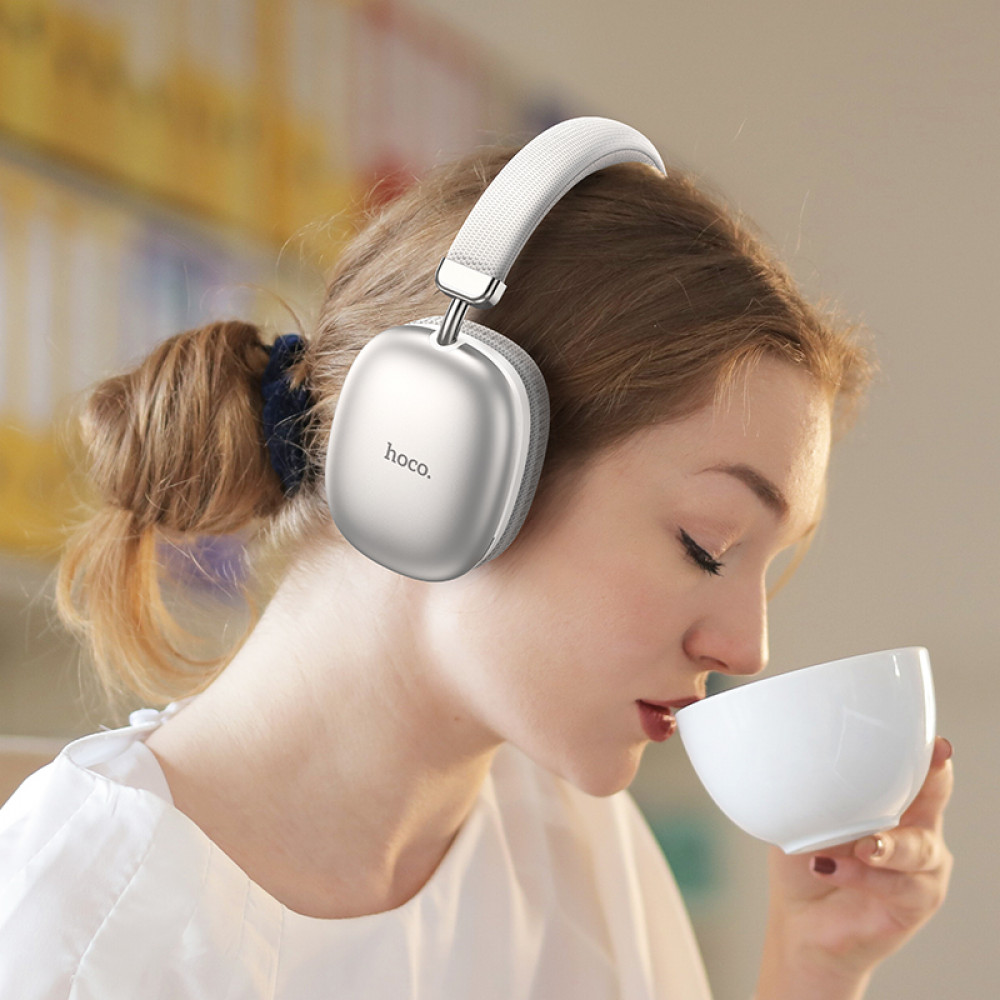 Навушники Hoco W35 Stereo Bluetooth Headphones (Silver) 