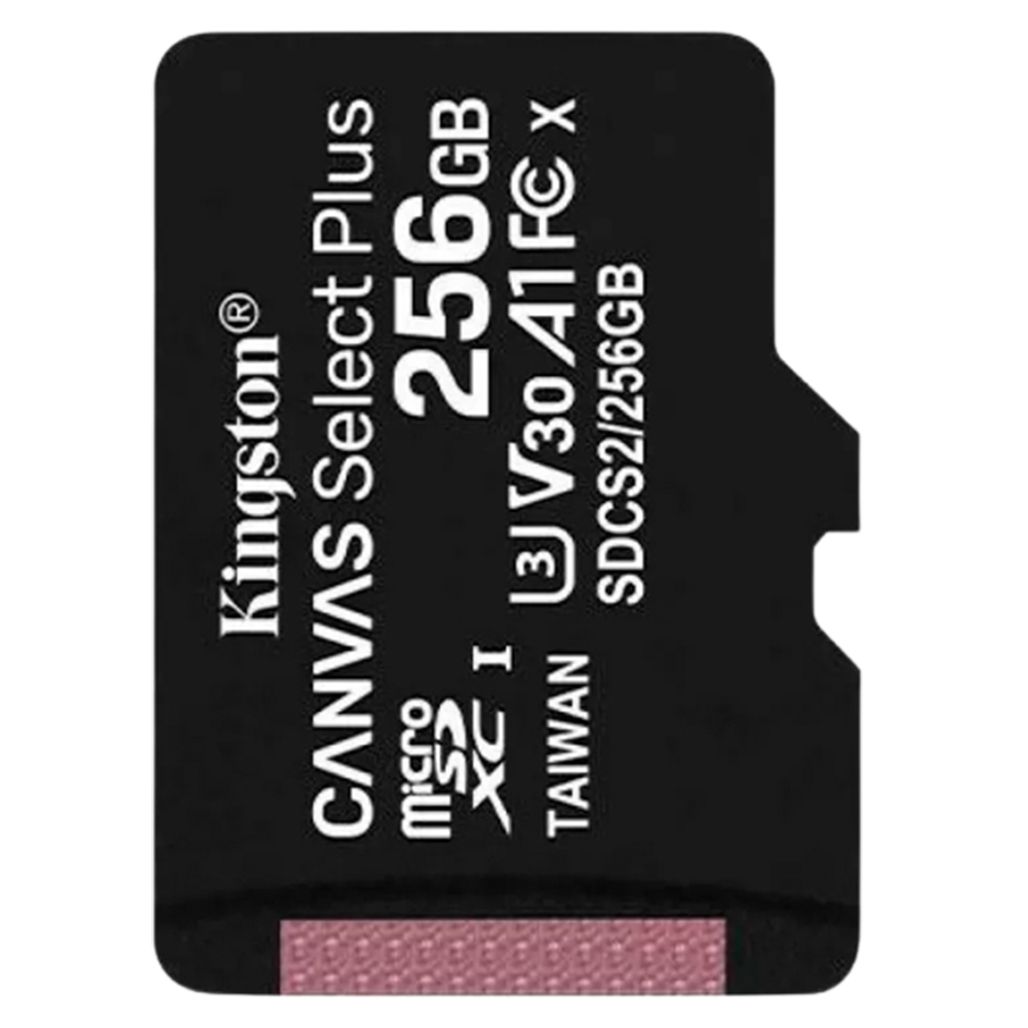 

Карта памяти Kingston 256GB microSDXC Canvas Select Plus 100R A1 C10 (SDCS2/256GBSP) без SD-адаптера