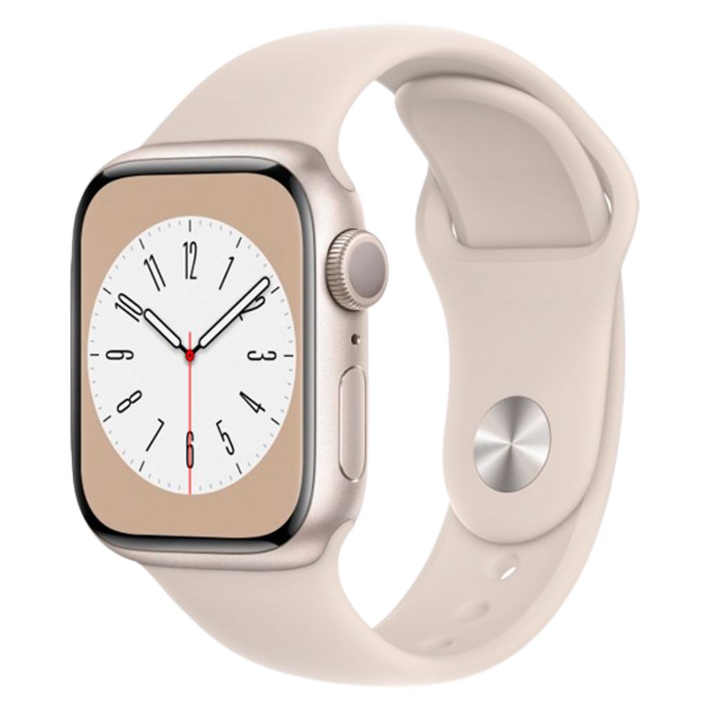 

Смарт-годинник Apple Watch Series 8 41mm Starlight Aluminum Case with Starlight Sport Band (MNP63UL/A)
