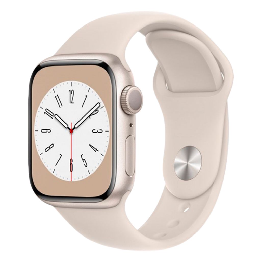 

Смарт-годинник Apple Watch Series 8 45mm Starlight Aluminum Case with Starlight Sport Band (MNP23UL/A)
