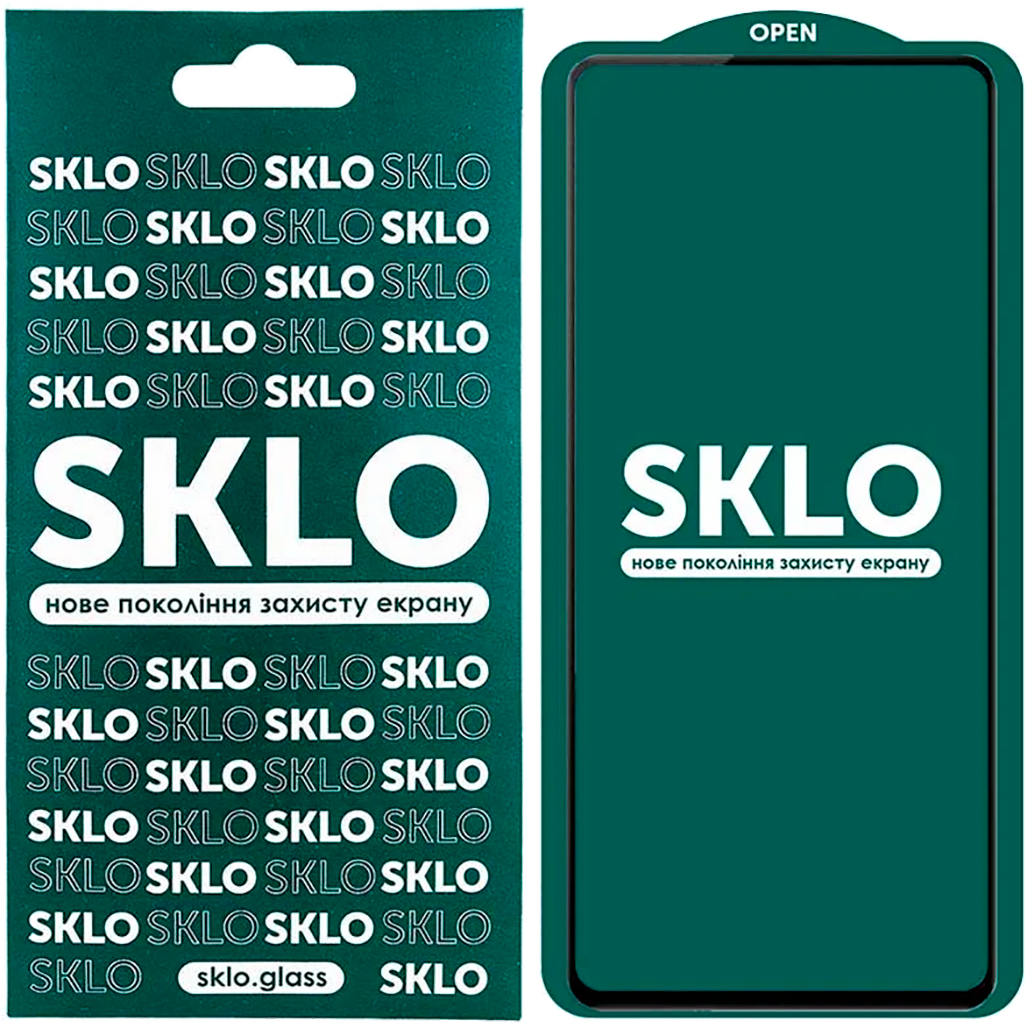 

Захисне скло SKLO 5D Full Glue Pac Tempered Glass Xiaomi Redmi Note 10/Note 10S (Black)
