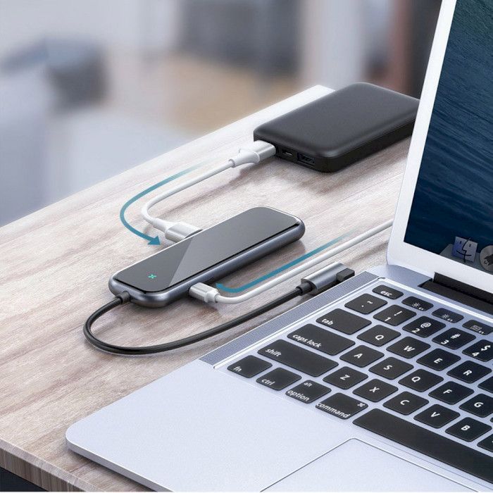 USB-хаб Baseus Multifunctional Hub Deep Gray (CAHUB-EZ0G)