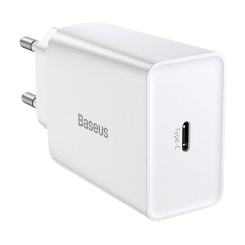 

Мережевий зарядний пристрій Baseus Speed Mini PD Charger 20W (CCFS-SN02) White