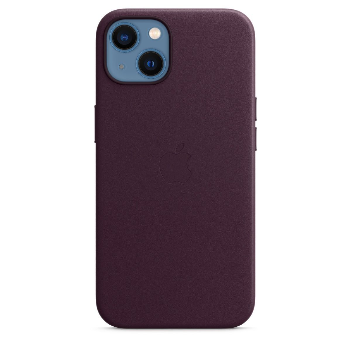Чохол Leather Case з MagSafe для Apple iPhone 13 (6.1) (Dark Cherry) ААА