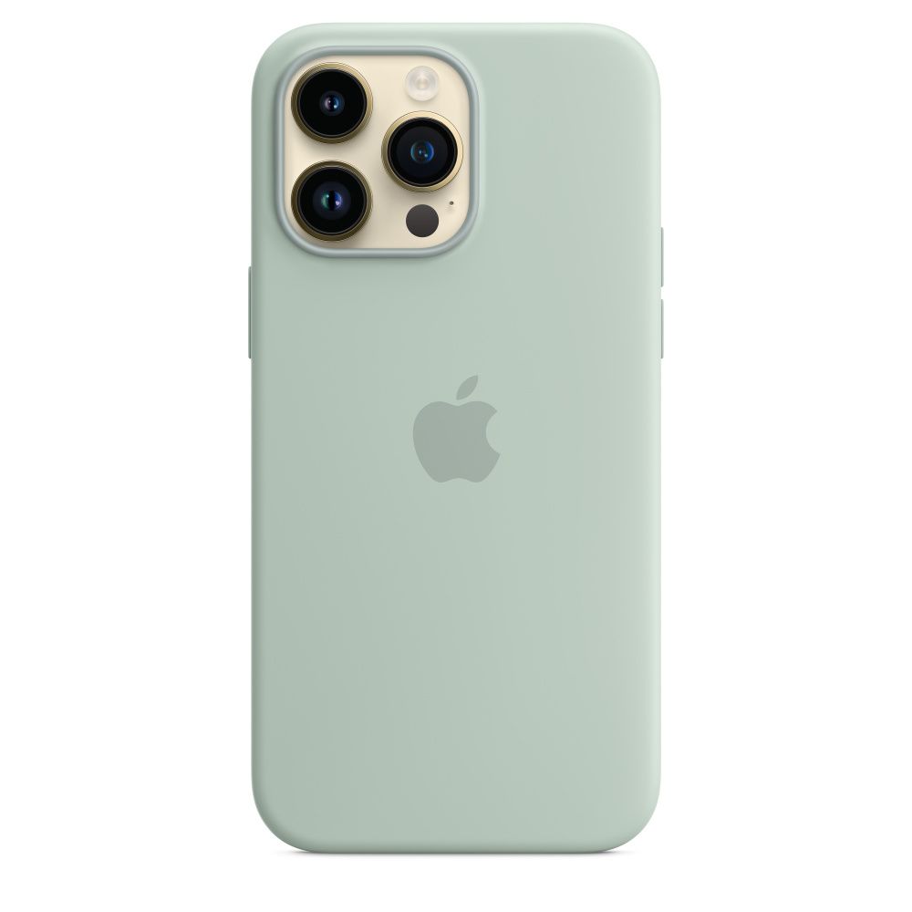 Чохол Silicone Case з MagSafe для Apple iPhone 14 Pro Max (Succulent) ААА