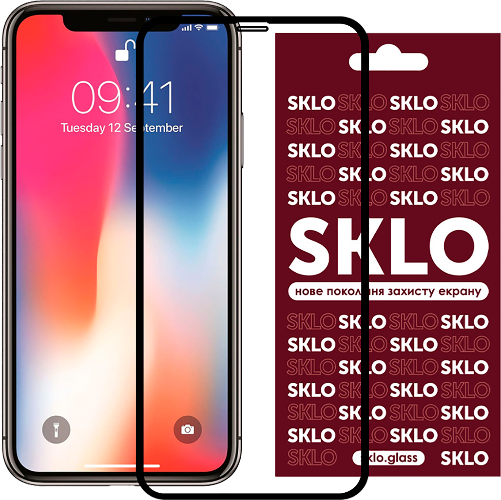 

Захисне скло SKLO 5D Full Glue для Apple iPhone Xs Max/11 Pro Max (Black)