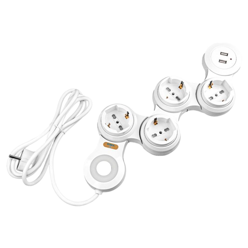 

Сетевой фильтр XoKo XK-SP-4-2 Flex 4 розетки/2 USB/1.8 м (White) [69196]