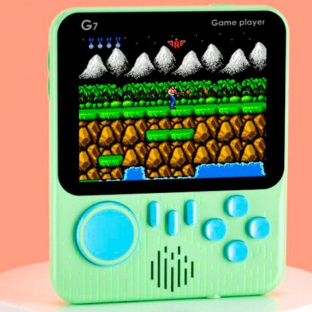 Ретро игровая приставка SUP G7 Game Box Portable 666 in 1 AV (Green) [74651] 