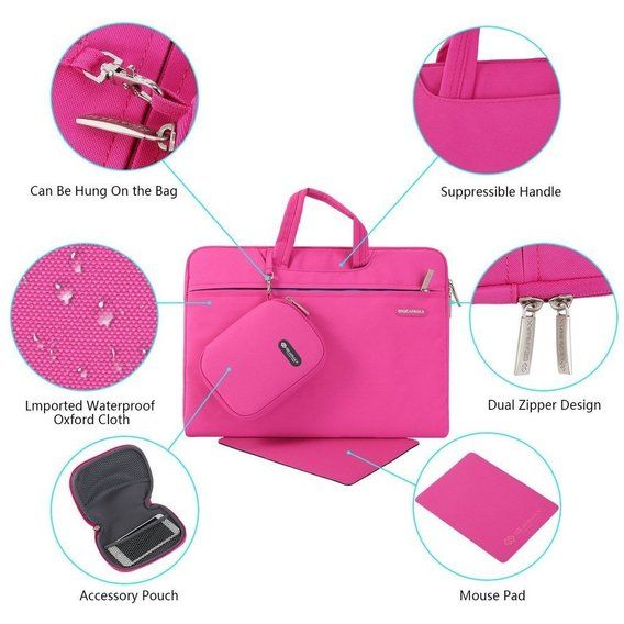 Сумка для ноутбука WiWU Campus Slim Case for MacBook 13,3`` (Pink)