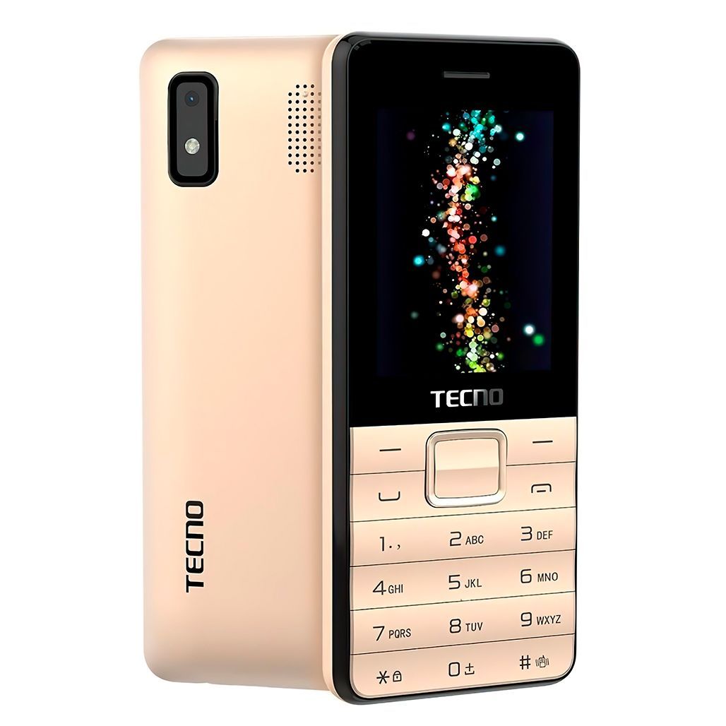 

Кнопковий телефон Tecno T372 TripleSIM Champagne Gold (4895180746840) UA-UCRF
