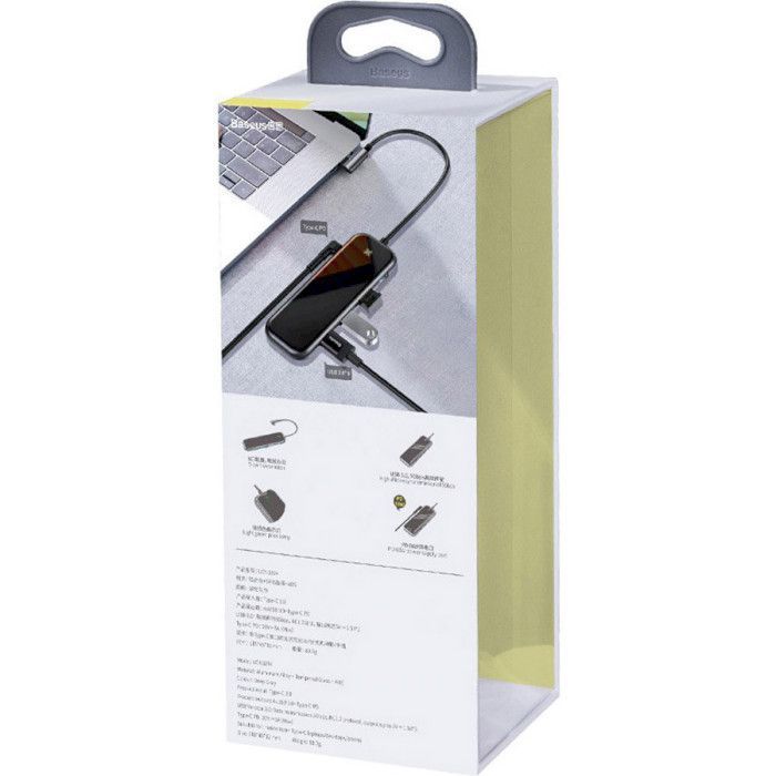USB-хаб Baseus Multifunctional Hub Deep Gray (CAHUB-EZ0G)