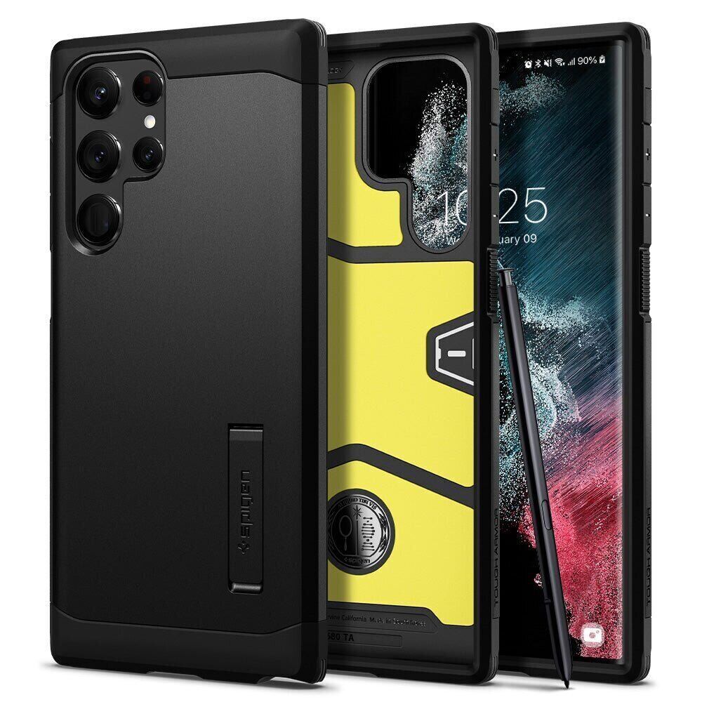 

Чохол Spigen Tough Armor для Samsung Galaxy S22 Ultra S908 S22 Black (ACS03923)