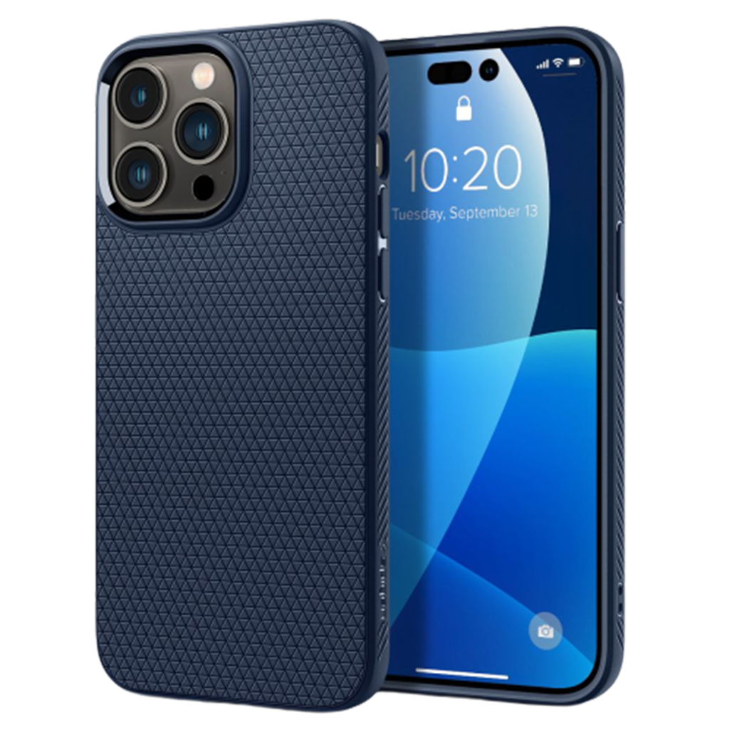 

Чохол Spigen Liquid Air Case Matte для Apple iPhone 14 Pro Navy Blue (ACS04958)