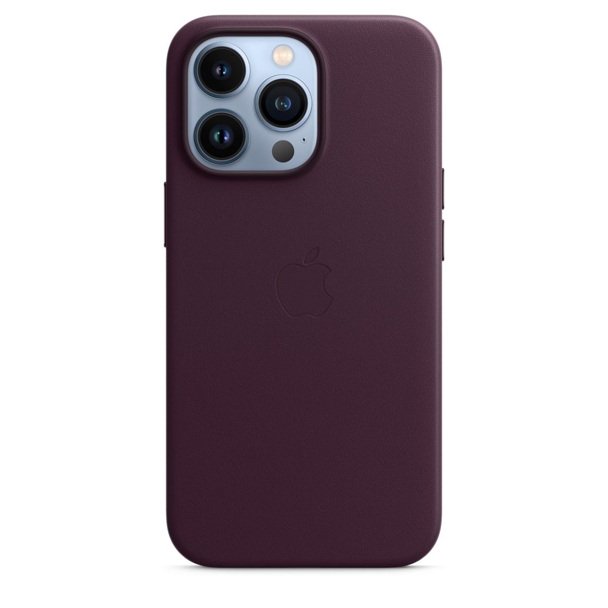 Чохол Leather Case з MagSafe для Apple iPhone 13 Pro (6.1) (Dark Cherry) ААА