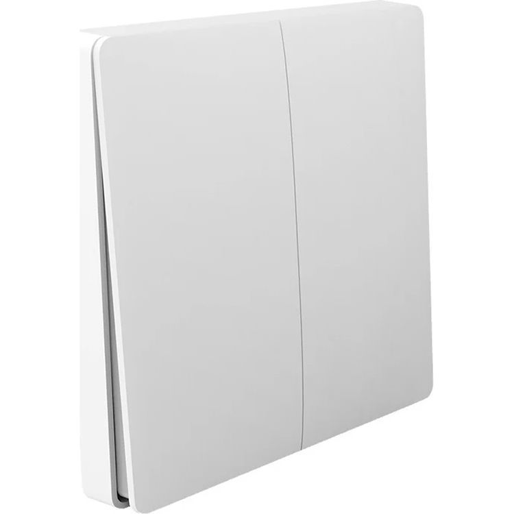 Умный выключатель Xiaomi Aqara Smart Wall Switch H1 Global EU (с нейтралью, 2 клавиши) (WS-EUK04) [71972] 