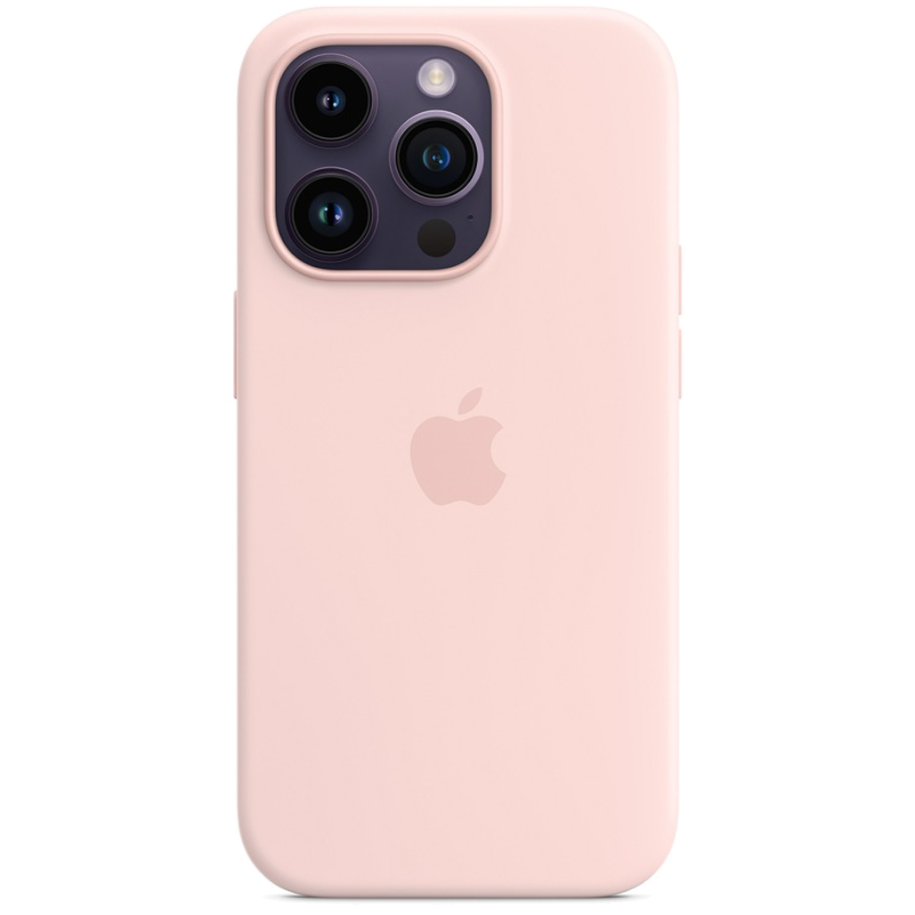 

Чехол Silicone Case with MagSafe для Apple iPhone 14 Pro Chalk Pink AAA
