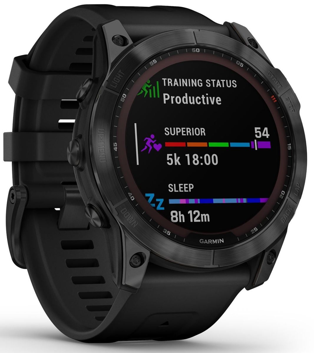 Смарт-годинник Garmin Fenix 7X Sapphire Solar Edition Black DLC Titanium with Black Band (010-02541-22/23) 
