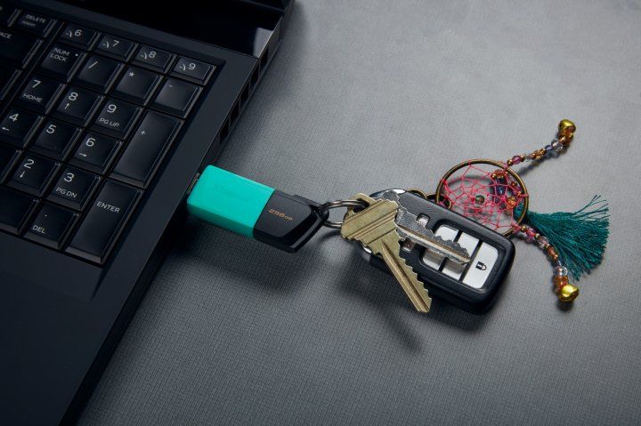 USB флеш-накопитель Kingston 256Gb DataTraveler Exodia M USB 3.2 Teal (DTXM/256GB) [69967] 