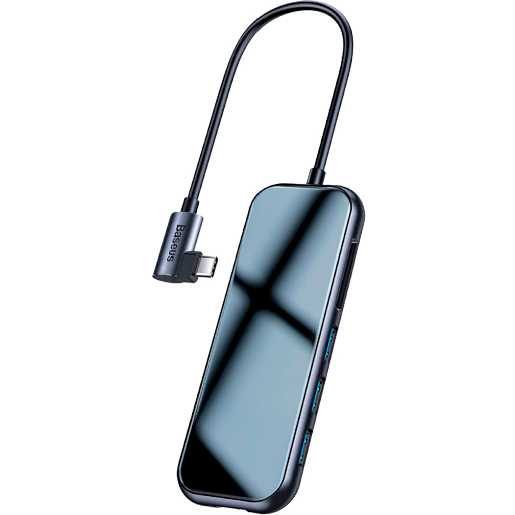 

USB-хаб Baseus Mirror Series Multifunctional Hub Deep Gray (CAHUB-CZ0G) [73047]