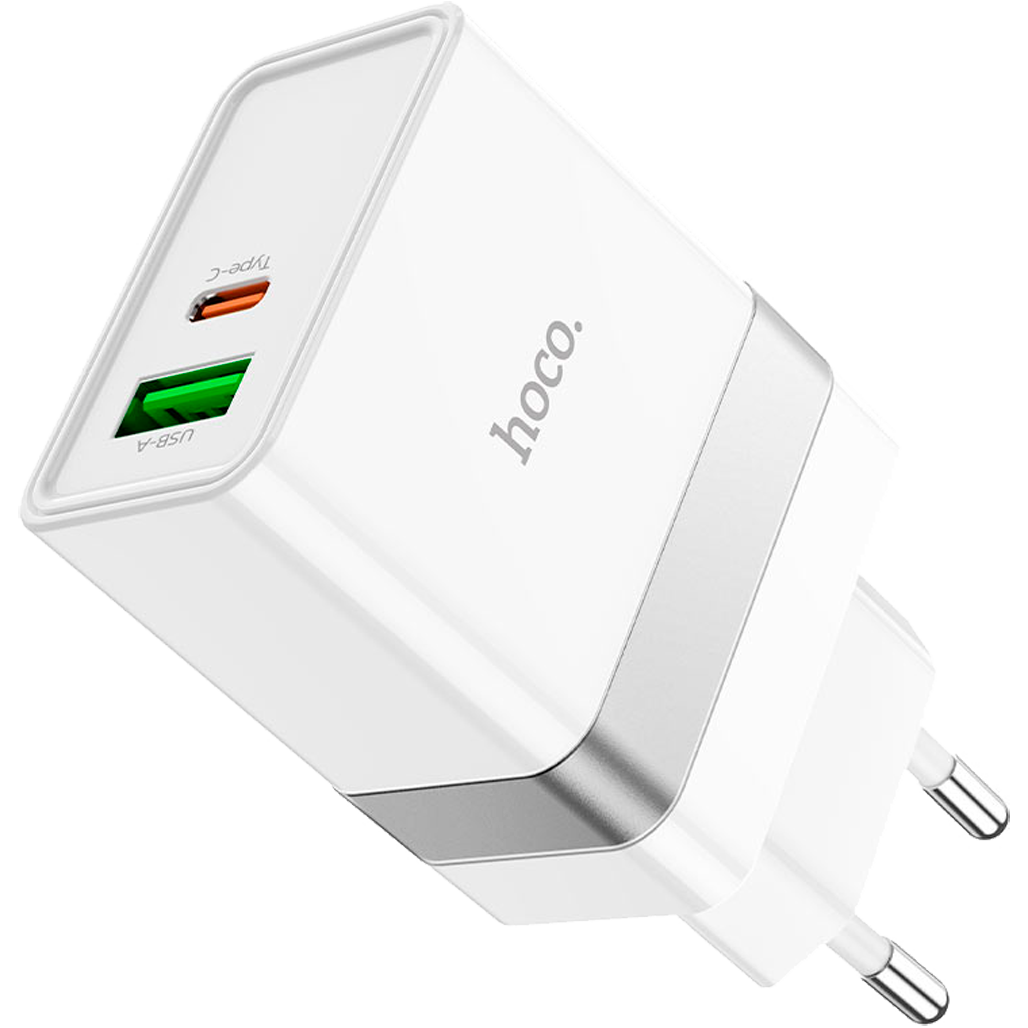

Мережевий зарядний пристрій Hoco N21 PD30W+QC3.0 (White)