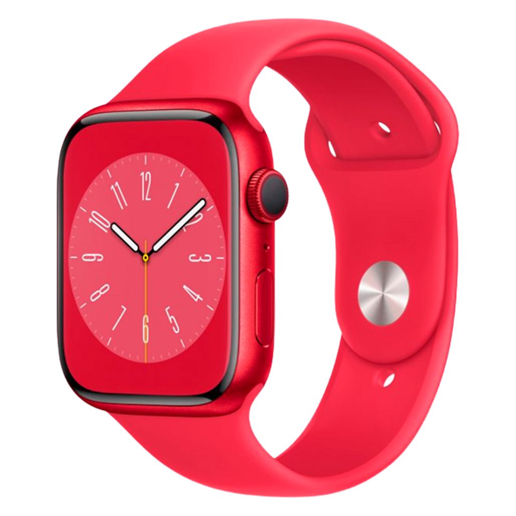 

Смарт-часы Apple Watch Series 8 45mm Red Aluminum Case with Red Sport Band (MNP43UL/A)