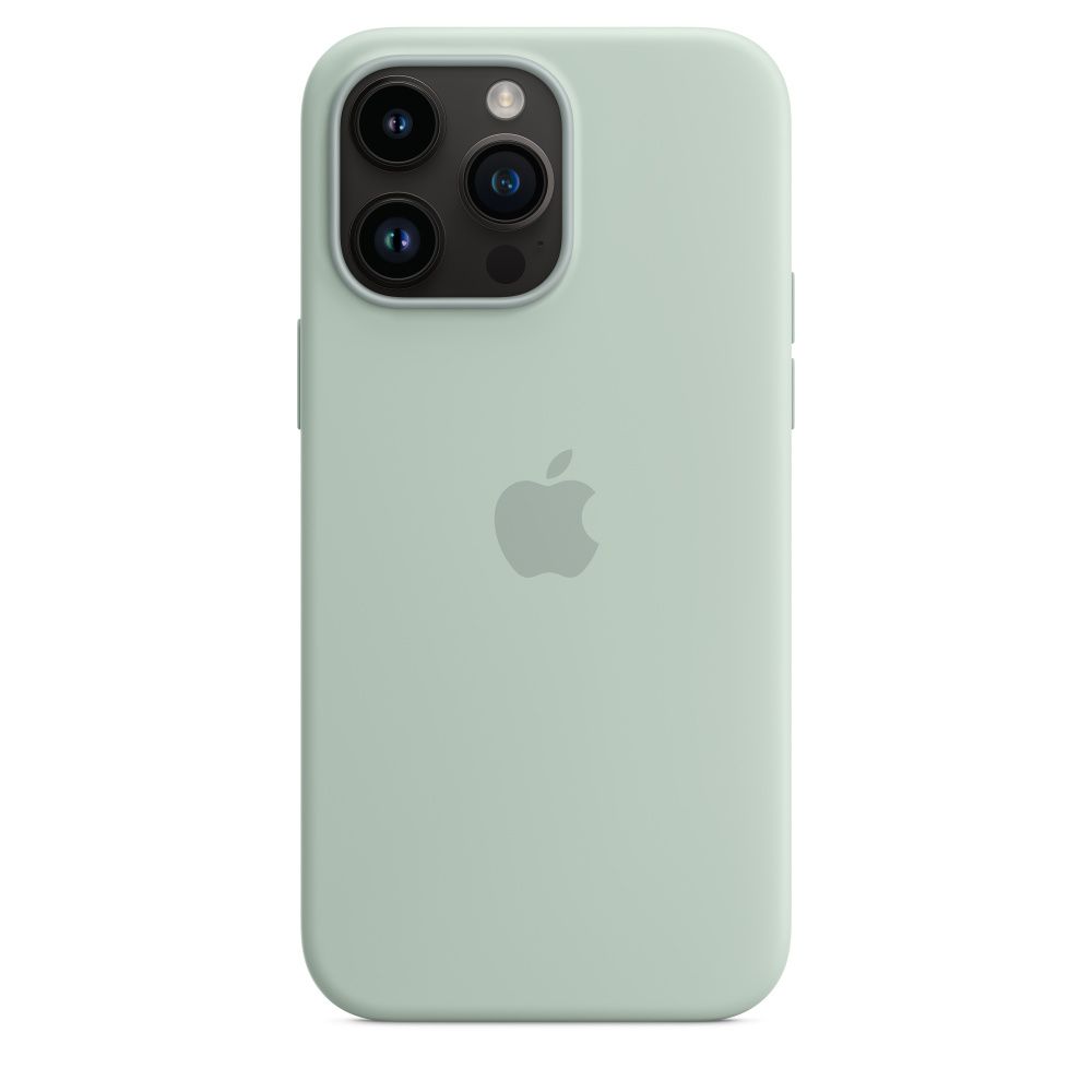 Чохол Silicone Case з MagSafe для Apple iPhone 14 Pro Max (Succulent) ААА