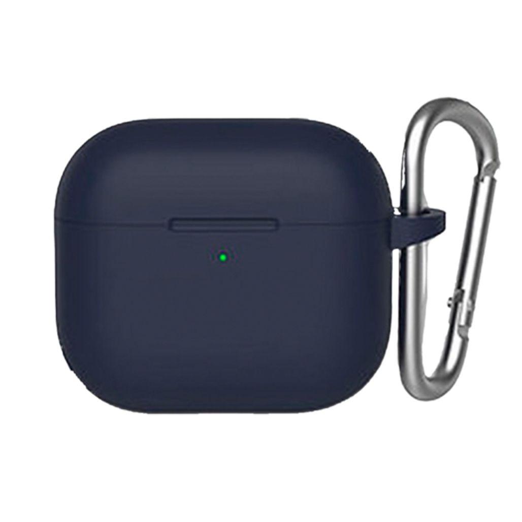 

Чехол Blueo Liquid Silicone Case + Carbine для Apple AirPods 3 Deep Blue