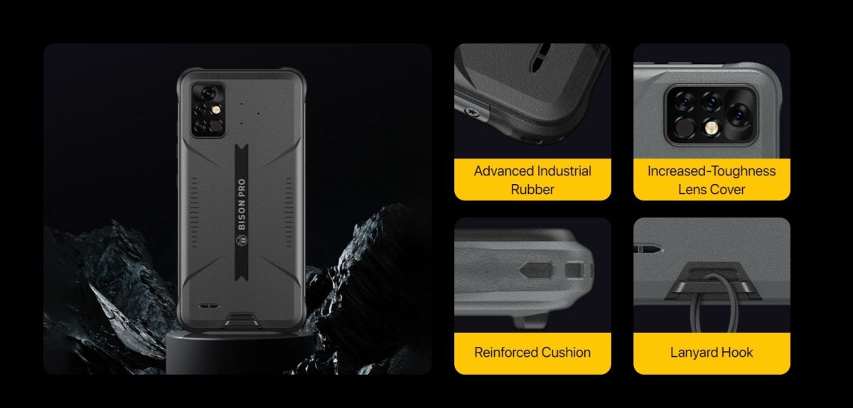 Смартфон Umidigi Bison Pro 4/128GB (Storm Grey)