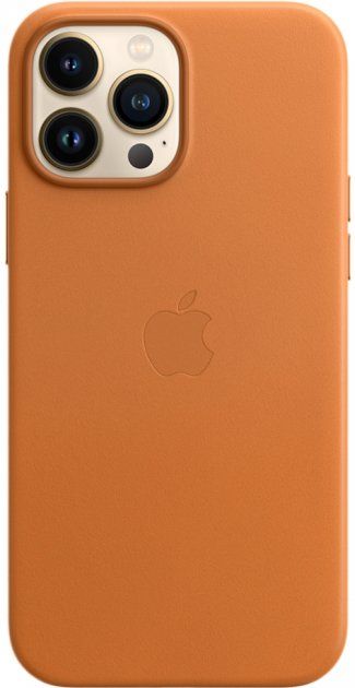 Чохол Leather Case з MagSafe для Apple iPhone 13 Pro Max (6.7) (Golden Brown) ААА 