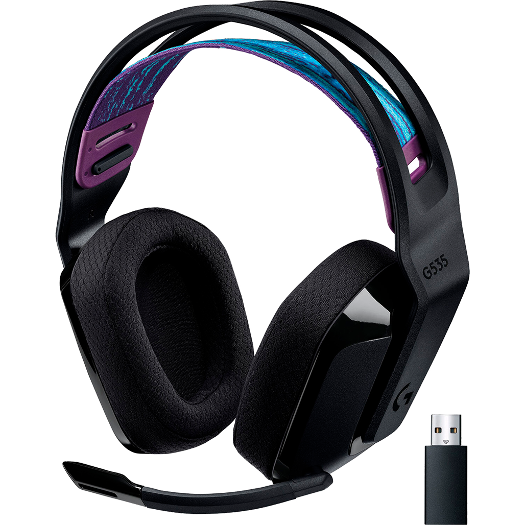 

Игровые наушники Logitech G535 Lightspeed Wireless Black (981-000972)