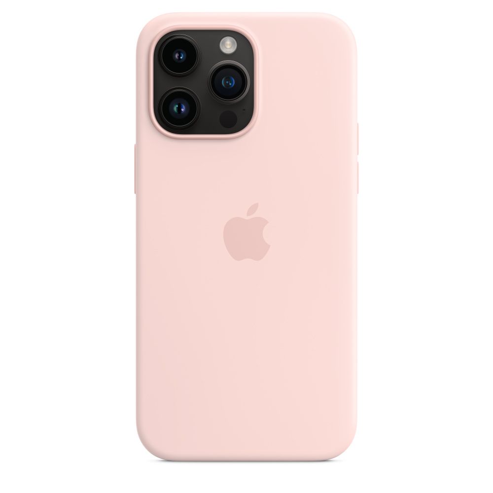 Чохол Silicone Case з MagSafe для Apple iPhone 14 Pro Max (Chalk Pink) ААА