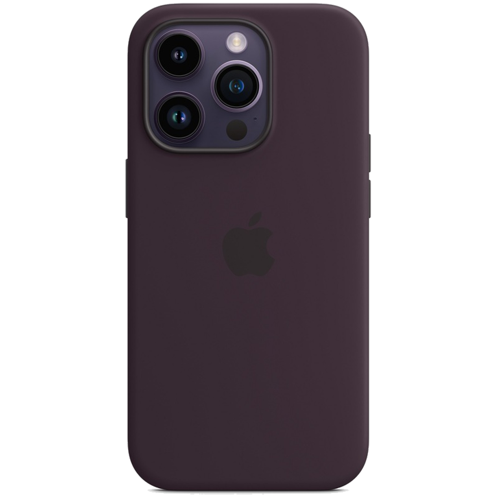 

Чехол Silicone Case with MagSafe для Apple iPhone 14 Pro Elderberry AAA